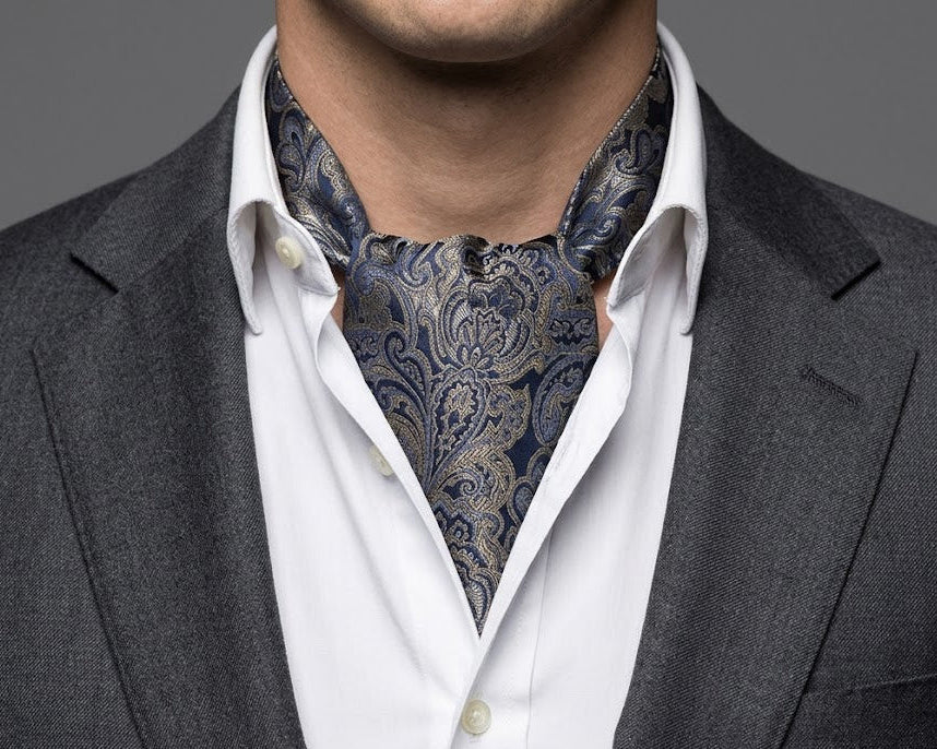 Sort og Beige Paisley